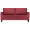 vidaXL Sof&aacute; de 2 lugares 140 cm couro artificial vermelho tinto