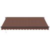 vidaXL Toldo retr&aacute;til autom&aacute;tico 400x350 cm castanho