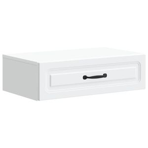 vidaXL Mesa Lateral de Parede Branco 59 x 34,5 x 17 cm