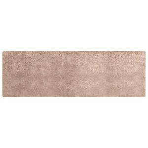 vidaXL Passadeira MARSA Areia 100 x 300 cm Poli&eacute;ster e PVC