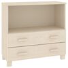vidaXL Aparador HAMAR 85x35x80 cm pinho maci&ccedil;o castanho-mel