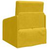 vidaXL Sof&aacute;-Cama Amarelo 65 x 80 x 83 cm Veludo