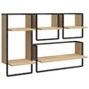 vidaXL 4 pcs prateleiras parede derivados de madeira carvalho sonoma