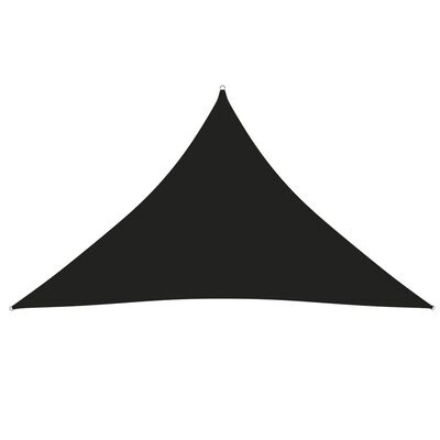 vidaXL Para-sol estilo vela tecido oxford triangular 3x3x4,24 m preto
