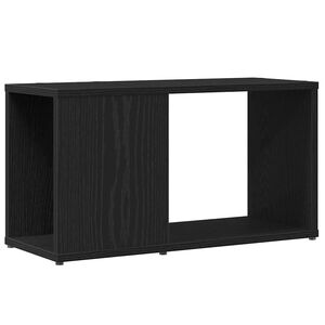 vidaXL M&oacute;vel para TV em carvalho preto, 60x24x32 cm, madeira engenheirada