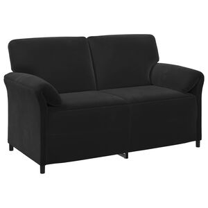 vidaXL Sof&aacute; para 2 Pessoas Preto 158 x 83 x 95 cm Veludo