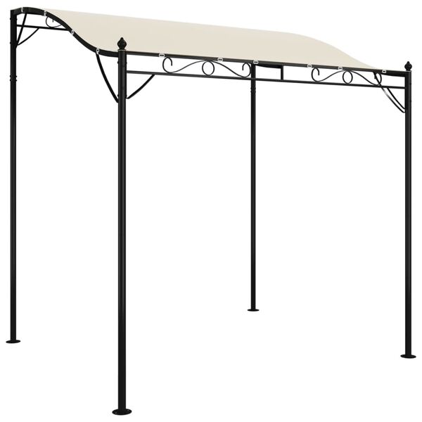 vidaXL Toldo 2x2,3 m 180 g/m&sup2; tecido e a&ccedil;o cor creme