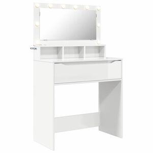vidaXL Mesas de Maquiagem para Quarto Branco Brilhante