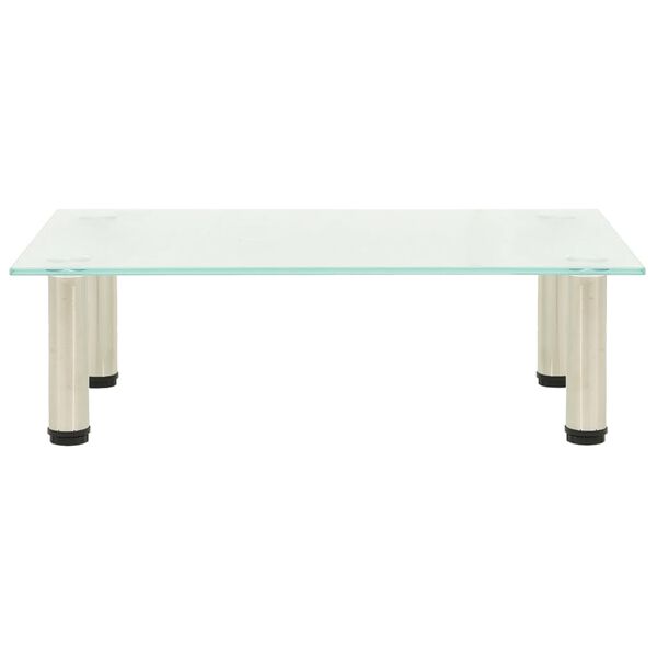 vidaXL Móvel de TV 60x35x17 cm vidro temperado fosco