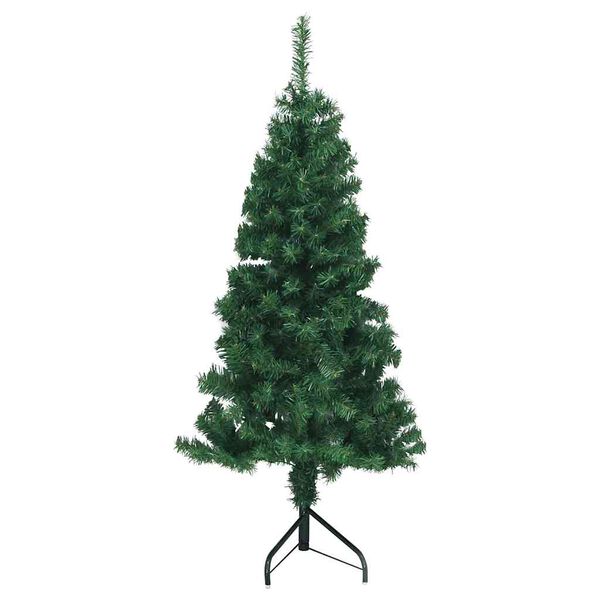 vidaXL &Aacute;rvore de Natal artificial de canto Verde 150 cm PVC e Metal