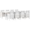vidaXL Conjunto de Jantar para Jardim 9 pcs Cinzento-claro
