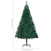 vidaXL &Aacute;rvore Natal artificial pr&eacute;-iluminada c/ bolas 120 cm PVC verde