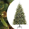 vidaXL &Aacute;rvore de Natal Artificial Articulada com Cones Verde 210 cm