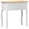 vidaXL Mesa console Branco 73 x 35 x 73 cm Madeira de Pinheiro S&oacute;lida