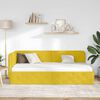 vidaXL Estrutura de Cama de Canto Amarelo 100 x 200 cm Veludo