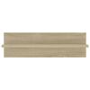 vidaXL Estantes de parede 4pcs 60x11,5x18 cm contrapl. carvalho sonoma