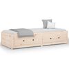 vidaXL Sof&aacute;-cama de solteiro pequeno 75x190 cm pinho maci&ccedil;o