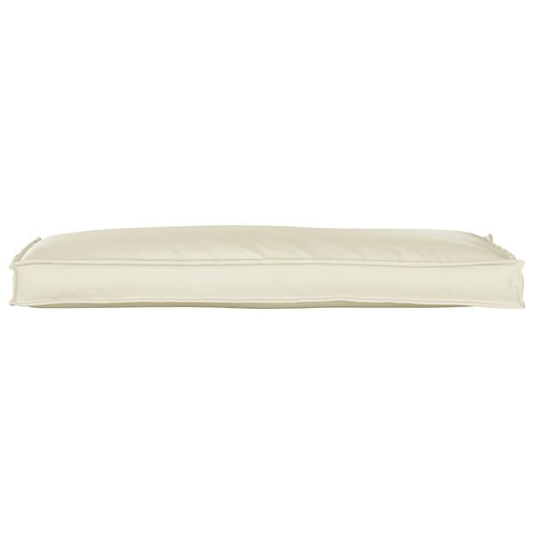 vidaXL Almofada Creme 110 x 40 x 8 cm Tecido Oxford