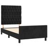 vidaXL Estrutura de cama c/ cabeceira 90x190 cm veludo preto