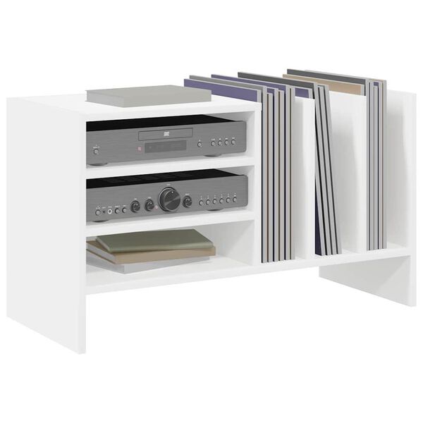 vidaXL Armário para discos de vinil Branco 78,5 x 35 x 45 cm