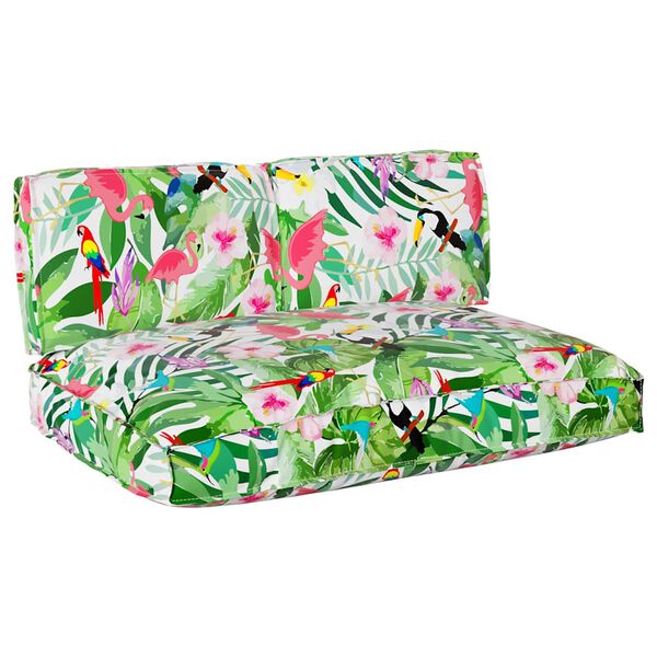 vidaXL Conjunto de Almofadas Floral 3 pcs Multicolor Tecido Oxford