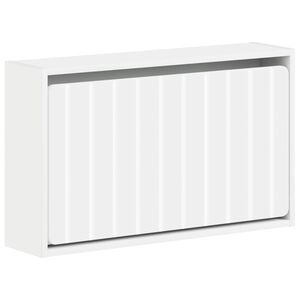 vidaXL Arm&aacute;rio de Sapatos de Parede ZWOLLE 71 x 17 x 43 cm Branco