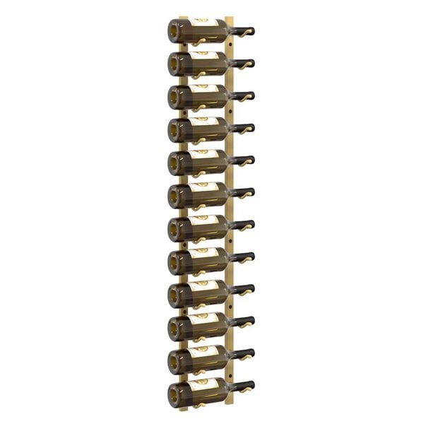 vidaXL Garrafeira de parede para 12 garrafas 2 pcs ferro dourado