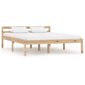 vidaXL Estrutura de cama 120x200 cm madeira pinho maci&ccedil;o