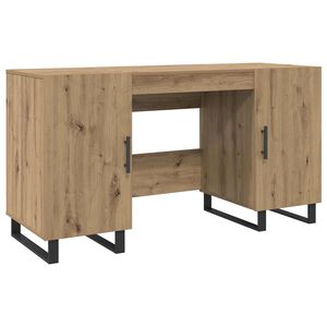 vidaXL Mesa carvalho artisiano Derivados de madeira 140 x 50 x 75 cm