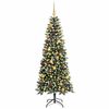 vidaXL &Aacute;rvore de Natal Artificial Verde 180 cm PVC, Pl&aacute;stico e A&ccedil;o