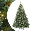 vidaXL &Aacute;rvore de Natal Artificial com 300 LEDs Verde 240 cm PE e PVC