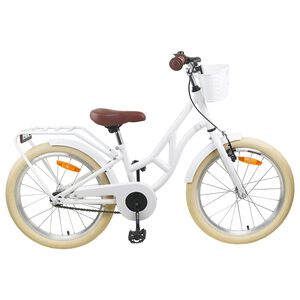vidaXL Bicicleta Infantil 20 Polegadas para 6-11 Anos Branco