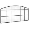 vidaXL Espelho de parede arqueado 100x50 cm ferro preto