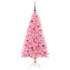 vidaXL &Aacute;rvore de Natal com 150 LEDs com suporte Rosa 150 cm PVC