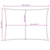 vidaXL Para-sol estilo vela tecido oxford retangular 2,5x4 m antracite