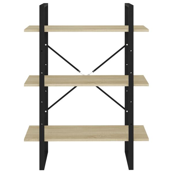 vidaXL Estante 80x30x105 cm contraplacado cor carvalho sonoma