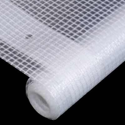 vidaXL Lonas em tecido imitação de gaze 2 pcs 260 g/m² 4x6 m branco