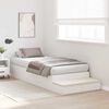 vidaXL Estrado de cama com arruma&ccedil;&atilde;o Branco 75 cm Madeira processada