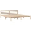 vidaXL Cama com estante sem colchão 180x200 cm pinho maciço
