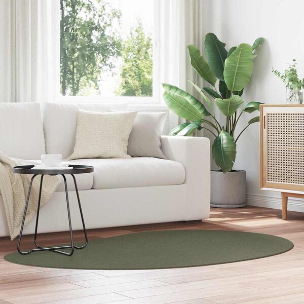 vidaXL Tapetes de &aacute;rea HUARTE Verde Floresta 120 x 170 cm Poli&eacute;ster