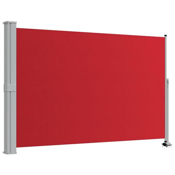 vidaXL Toldo lateral retr&aacute;til para p&aacute;tio 160x300 cm vermelho