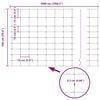 vidaXL Cerca de campo Prateado 50 x 1 m A&ccedil;o galvanizado