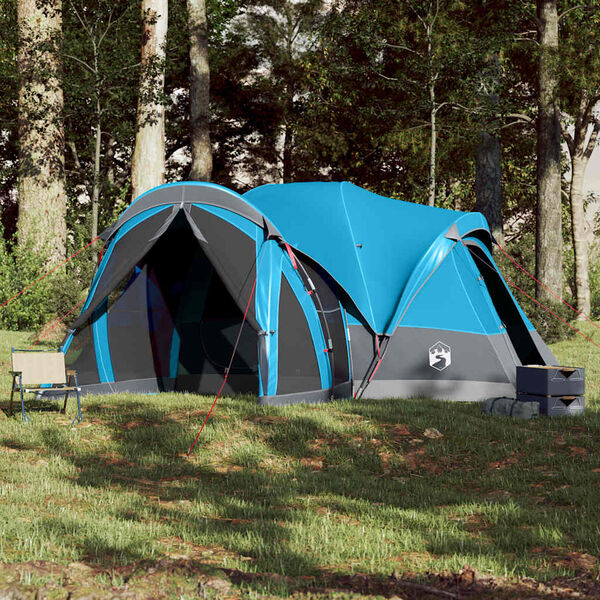 vidaXL Tenda familiar tipi para 8 pessoas imperme&aacute;vel azul