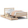 vidaXL Cama sem colch&atilde;o 90x200 cm madeira de pinho maci&ccedil;a