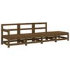 vidaXL 4 pcs conjunto lounge de jardim pinho maci&ccedil;o castanho-mel