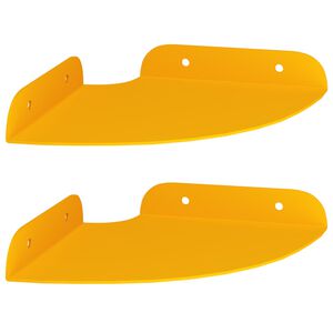 vidaXL Prateleira Flutuante de Canto 2 unid. Amarelo Mostarda