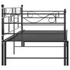 vidaXL Estrutura sof&aacute;-cama de puxar 90x200 cm metal preto