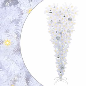 vidaXL &Aacute;rvore de Natal Artificial com 150 LEDs Branco 120 cm PVC e A&ccedil;o