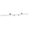vidaXL Kit de ferragens para portas de correr 152,4 cm A&ccedil;o Branco