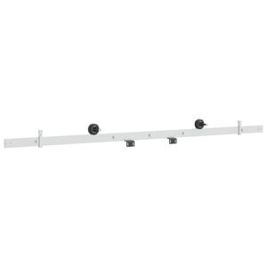 vidaXL Kit de ferragens para portas de correr 152,4 cm A&ccedil;o Branco
